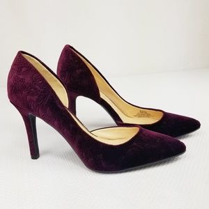 Jessica Simpson Velvet Heels